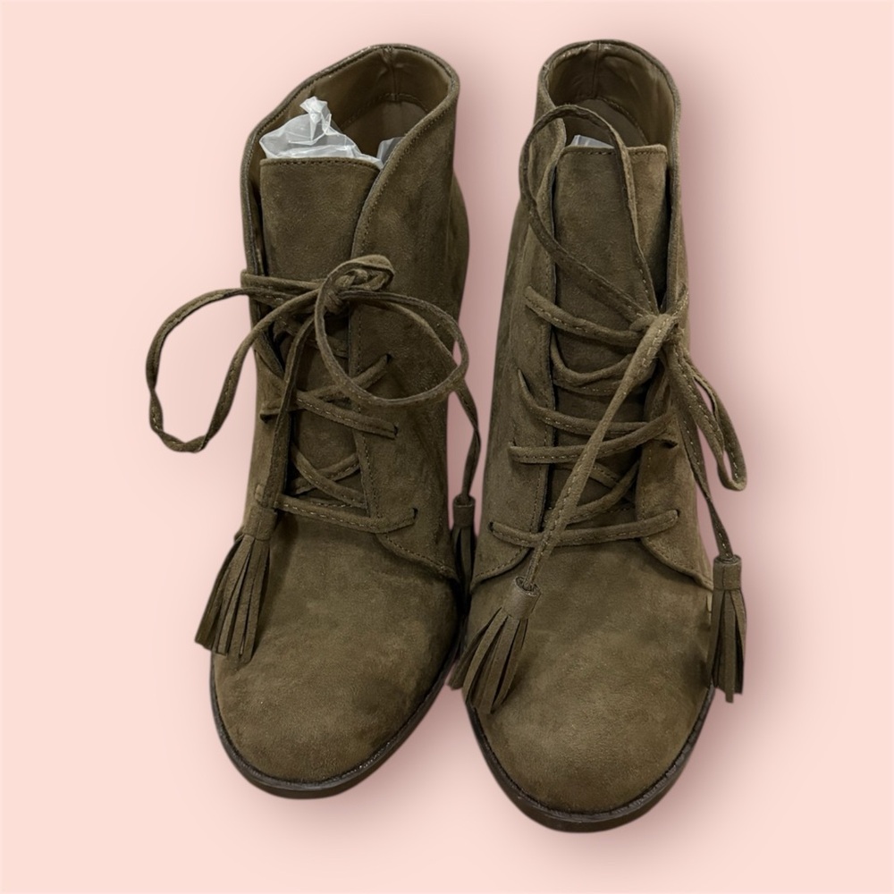 Adorable Faux Suede Ankle Boots